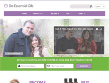 Tablet Screenshot of do-essential-oils.com